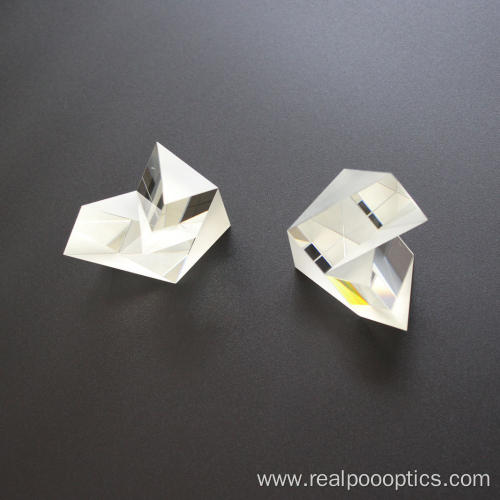 Optical glass cemented beam splitting prism